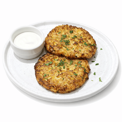 Драники с мясом и сметаной