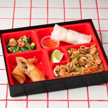 Бенто морепродукты