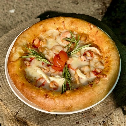 Пицца «Морская» (с морским коктейлем)