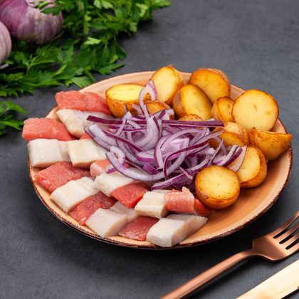 Сельдь с картофелем