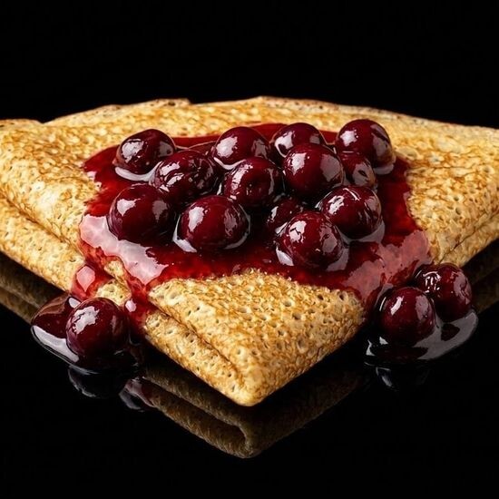 Блин с вишней