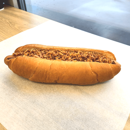 Хот-дог датский в булочке бриошь