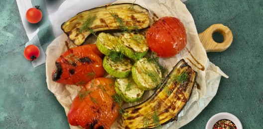 Шашлык овощи на гриле