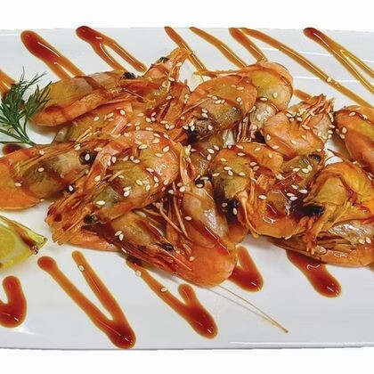 Креветки северные жареные в фирменном соусе