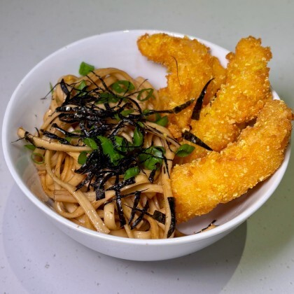 Якисоба с креветкой