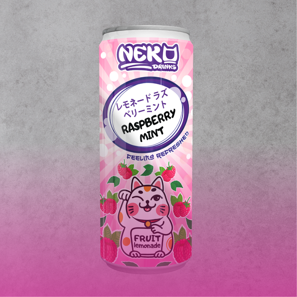 Лимонад Неко: малина и мята