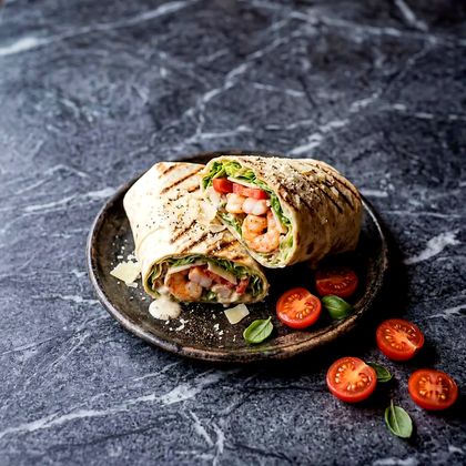 Шаурма с тигровыми креветками