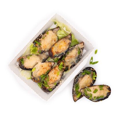 запеченные миди в сливочном соусе