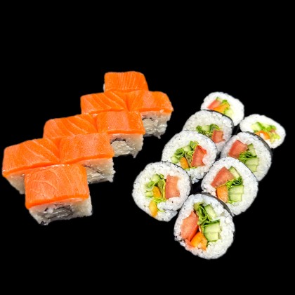 Филадельфия Лайт + Овощной ролл