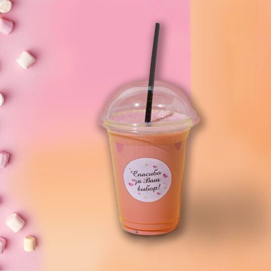 Молочный Коктейль Клубнично-банановый