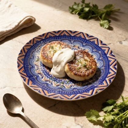 Сырники со сметаной