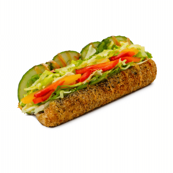 Овощной хотдог