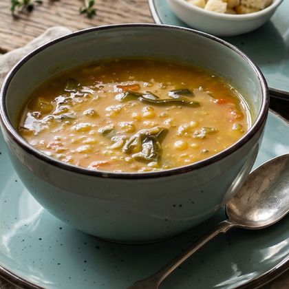 Рассольник с цыпленком