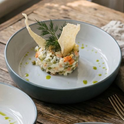 Оливье с курицей