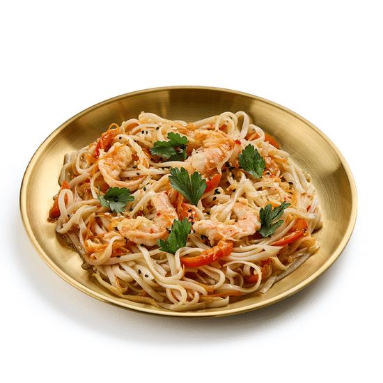 Лапша Wok с морепродуктами и соусом том-ям