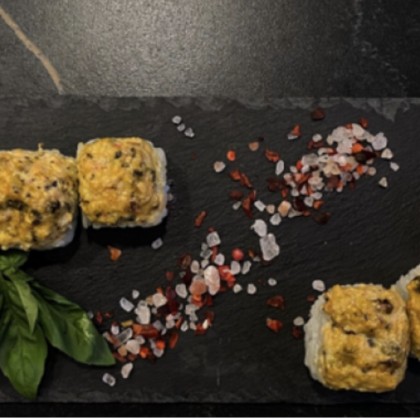 Запеченный с мидиями