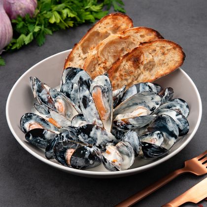 Томленые мидии дор-блю