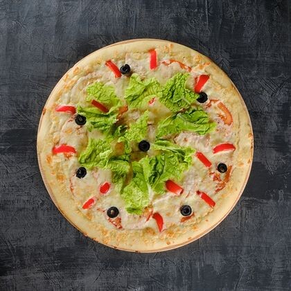 Пицца Цезарь с курицей