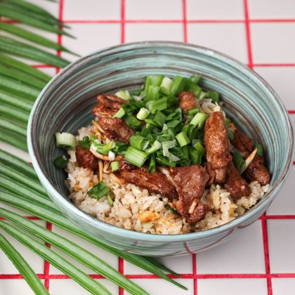 Тяхан с говядиной