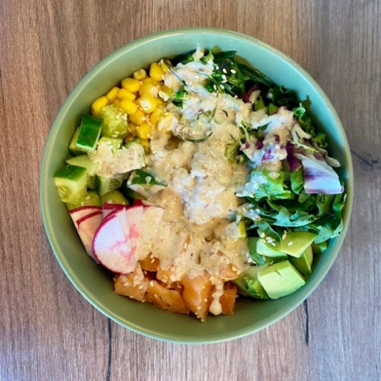 Боул с лососем