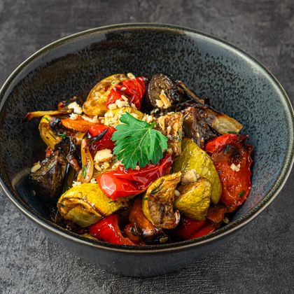 Овощное рагу с грибами