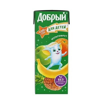 Сок Добрый Мультифруктовый 0,2л.