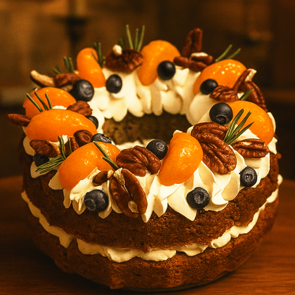 Традиционный морковно-лимонный кекс с творожным крем-чизом