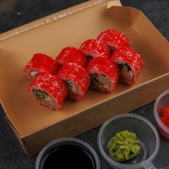 Калифорния  с камчатским крабом