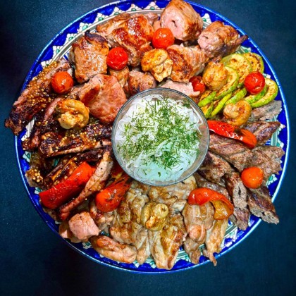 Сет на лягане на 10 человек