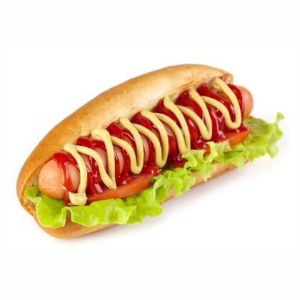 Хот дог с куриной колбаской