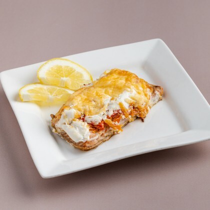 Горбуша под овощами