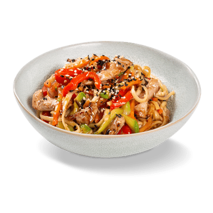 Wok с свининой в устричном соусе