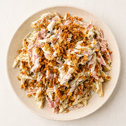 Салат «Мясной» с жаренными грибами