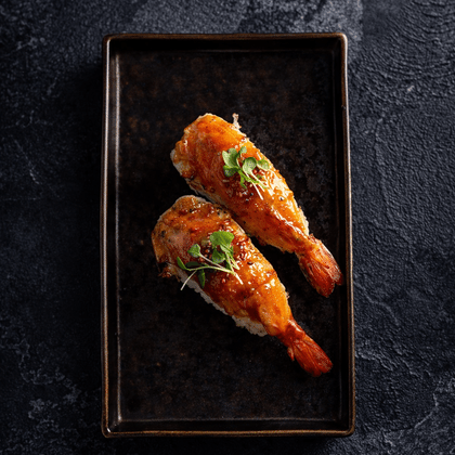 Опаленые суши креветка