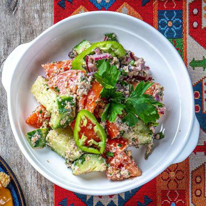 Салат овощной по-грузински