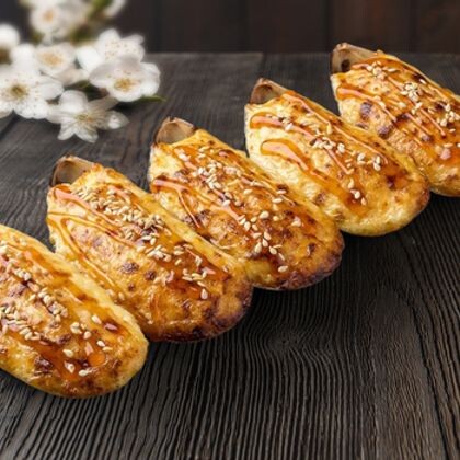 Запечённые мидии в ракушках (спайси соус)