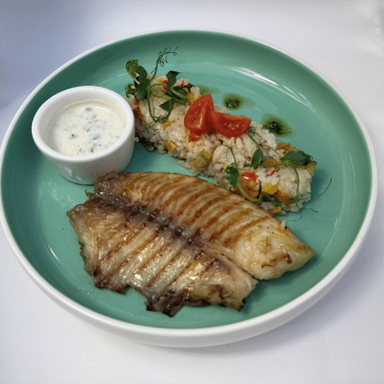 Окунь на гриле