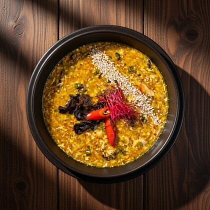 Китайский кисло острый суп