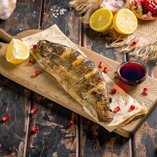 Форель на мангале