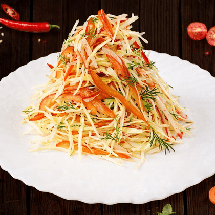 Салат Весна из свежей капусты