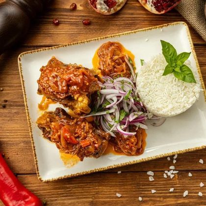 Говяжий хвост с горчичным соусом