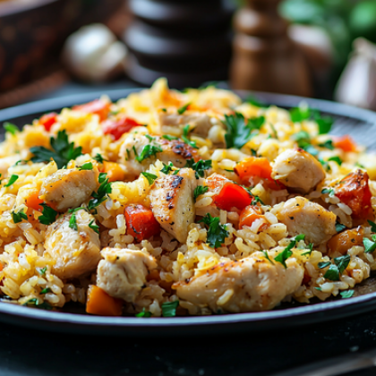 Узбекский плов с курицей