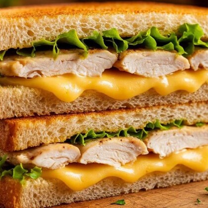 Сэндвич с курицей и сыром