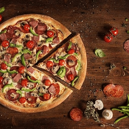 Куриная пицца с грибами