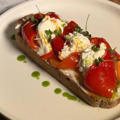 Брускетта «Печеный перец»