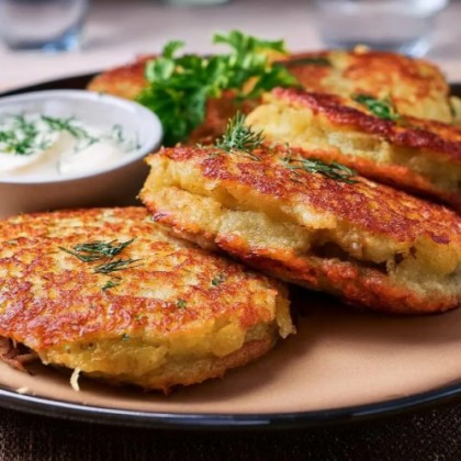 Драник с мясом и сметаной 1 шт