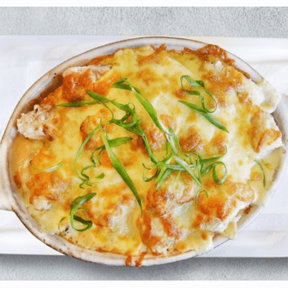 Окунь, запеченный с овощами