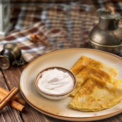 Блины со сметаной 3 шт