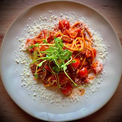 Паста Салями Томато