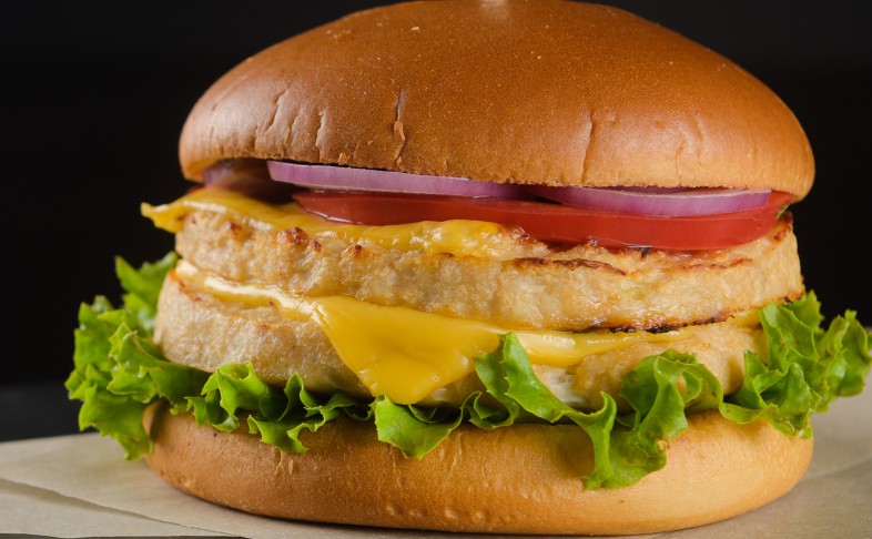 Дабл чикен бургер